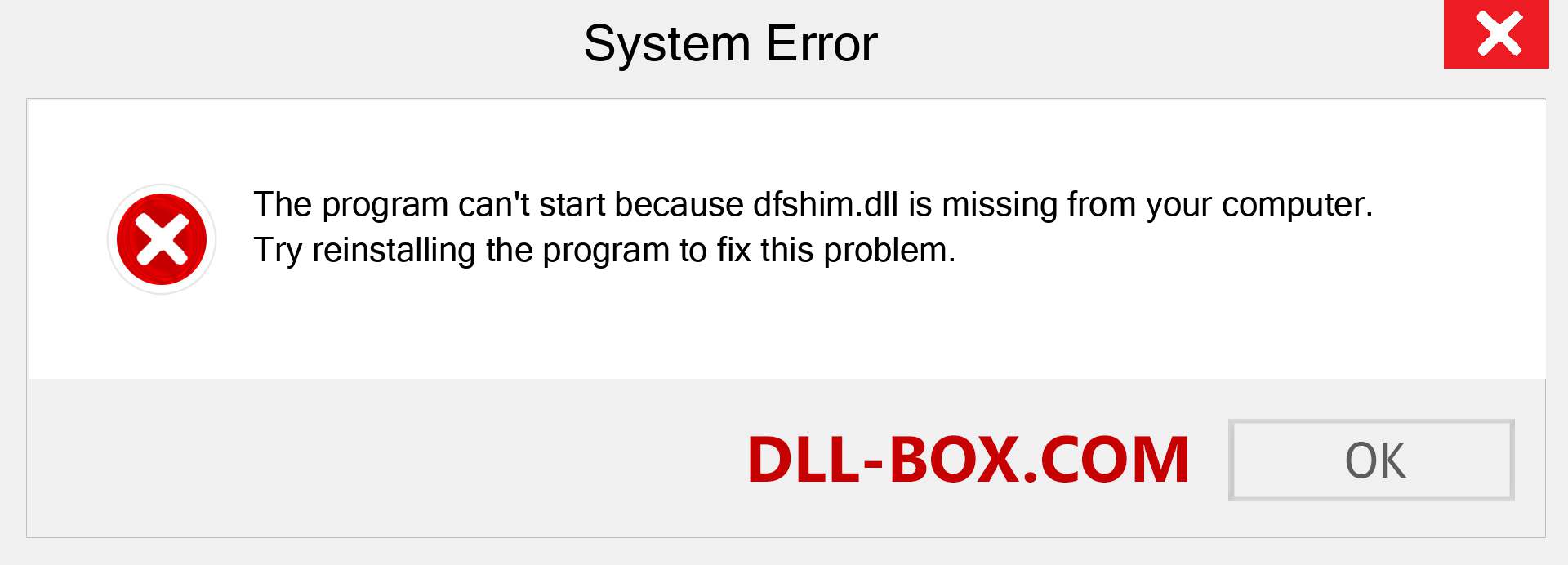  dfshim.dll file is missing?. Download for Windows 7, 8, 10 - Fix  dfshim dll Missing Error on Windows, photos, images